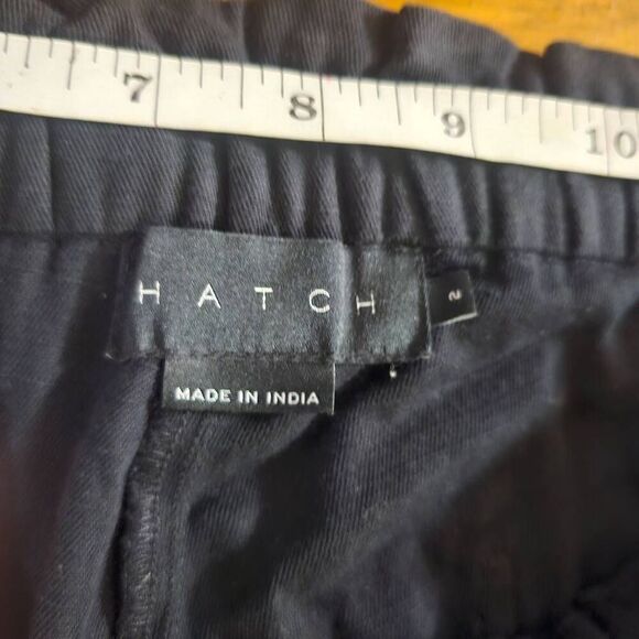 Hatch Black Maternity Trousers Ankle Leg Black Pants Size 2 Jogger - Picture 6 of 8